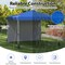 Pop Up Canopy Tent 10 x 10 ft Adjustable Height with Sidewall